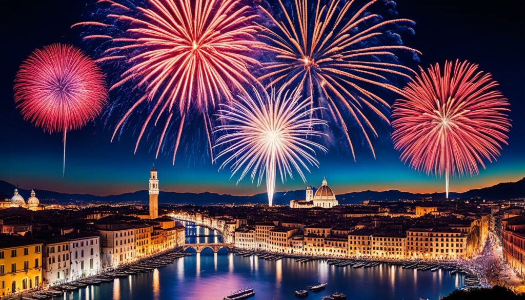 Feuerwerk in Italien