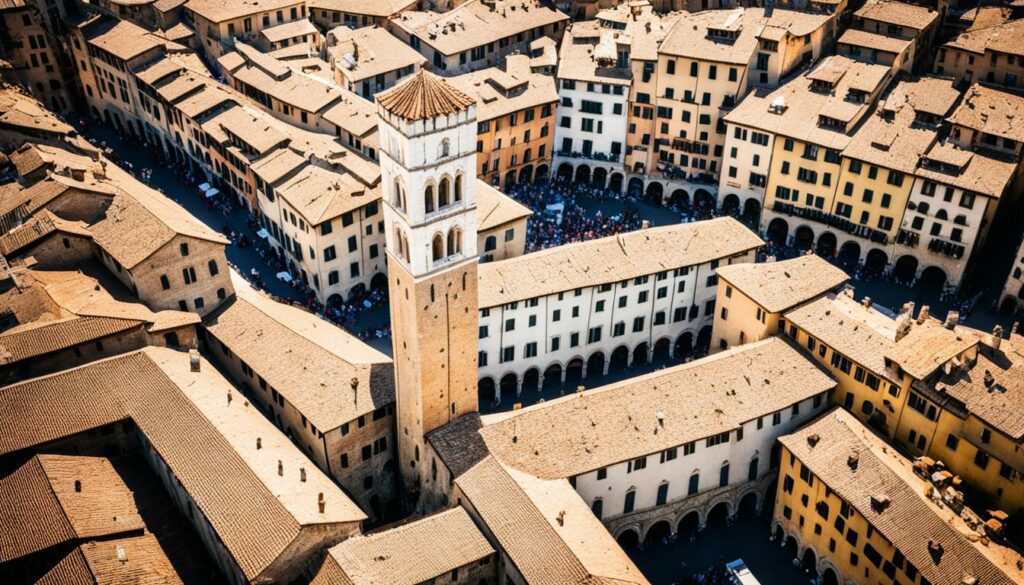 Türme der Piazza Cisterna in San Gimignano